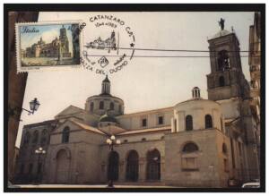 意大利 1988 年 卡坦扎罗 大教堂 邮票 极限片
