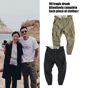 madness mdns wruei overaiis余文乐百搭休闲裤潮牌工装束脚裤男