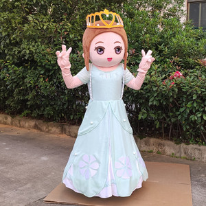 卡通人偶定制动漫动画童话行走表演小公主装扮玩偶道具演出服装衣