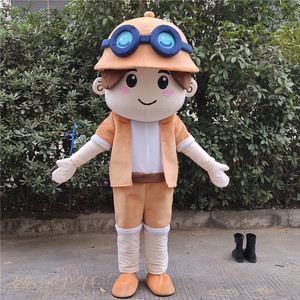 卡通人偶动漫旅游宣传潜水员导游游街发传单模型道具布偶衣服装