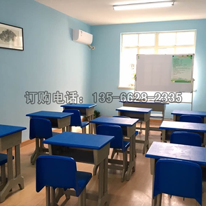 中小学生课桌椅 学校辅导班培训班家用学习 塑钢塑料课桌厂家直销