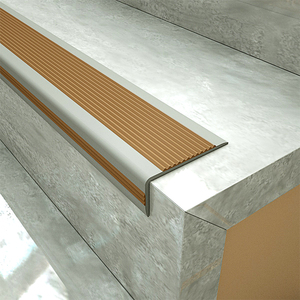 楼梯防滑条幼儿园台阶包边防撞大理石踏步家用瓷砖pvc自粘收边条