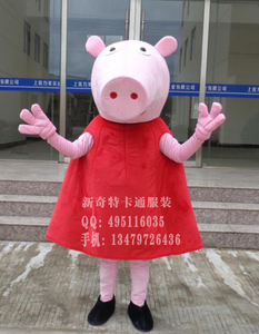 小猪佩奇卡通人偶服装 行走表演卡通服装企业吉祥物宣传道具