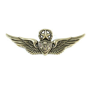 纯铜美国空军飞行章徽标二战wwii徽章包配件皮具配件表带财布扣