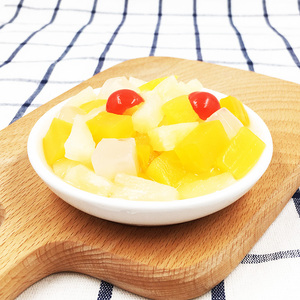 2022新品地扪杂果罐头热带杂果粒什锦水果罐头什绵果馅地门商用烘