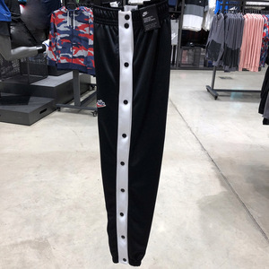 耐克nike夏秋侧开纽扣长裤子男排扣收口束脚宽松篮球运动裤bv2628