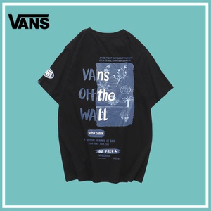 vans万斯2022年夏威夷印花短袖t恤男女装夏季纯棉半袖体恤潮牌ins
