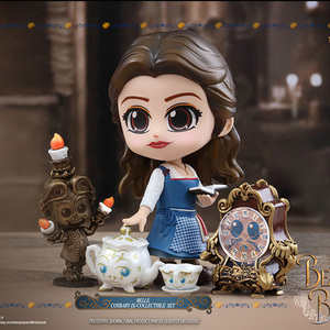 hottoys 美女与野兽贝儿时钟cosbaby迷你人偶手办套装摆件