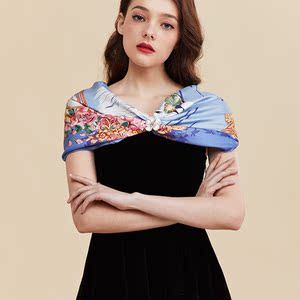 aurora奥罗拉丝巾真丝大方巾女杭州丝绸桑蚕丝春秋百搭神围巾包邮