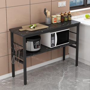 轻奢厨房切菜桌家用导台可移动多功能置物架简易双层切菜台长方形