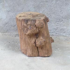 古代老家具老物件根艺根雕老木头疙瘩樱木花几石座盆座老木头墩子