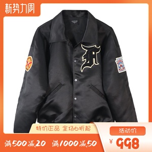 fear of god fog 5th 微章刺绣棒球服男女飞行教练服纽扣夹克外套