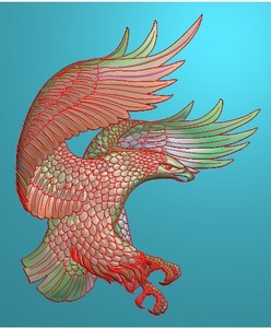 雄鹰展翅牌子挂件动物 精雕图 浮雕图 灰度 电脑雕刻 老鹰45 46牌