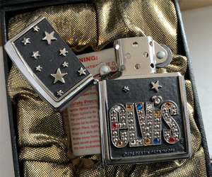 美国zippo打火机音乐队男女绝版限量纪念07年同龄机镶钻猫王24177