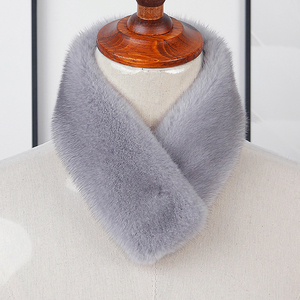 21新款女士整貂皮毛围巾磁扣水貂皮毛围脖简约冬单面裘皮毛毛脖套