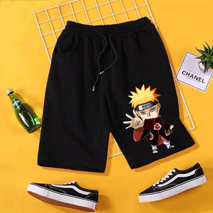 夏季火影忍者q版晓组织佩恩鬼鲛动漫宇智波鼬五分卡通休闲运动裤