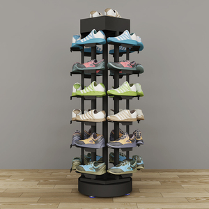 鞋店鞋子展示架店铺货架陈列架旋转中岛架商场鞋架运动鞋架多层架