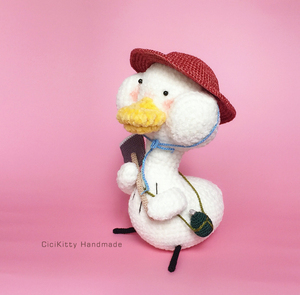 jenny 不鸭 纯手工毛线钩织可爱玩偶摆件礼品包挂