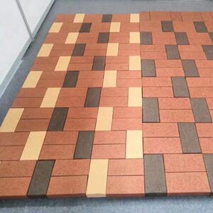 烧结砖压制陶土面包砖生态广场人行道花园路面彩色劈开砖大厅石庭