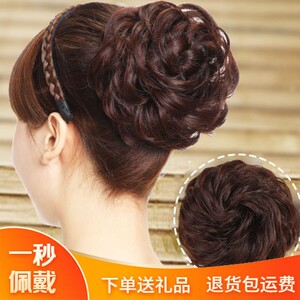 假发女盘发造型盘头