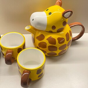 长颈鹿杯陶瓷杯子创意可爱长颈鹿动物套杯马克杯套装家居礼品茶杯