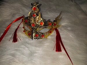 现货】天官赐福谢怜太子悦神cos面具cosplay古风半面金属面帘道具