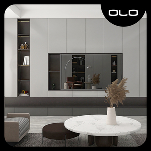 【我乐电视背景墙柜一体】客厅墙壁柜组合功能柜护墙板全屋定制