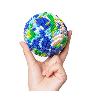 astroreality | pixel earth 像素地球 3d拼装模型积木 创意手办