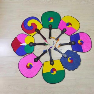 朝鲜族舞蹈扇子韩国太极扇韩式绸子布艺工艺品礼品礼物创意家居
