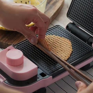 美国多功能蛋卷机早餐机轻食机三明治机家用烤面包三文治机华夫饼