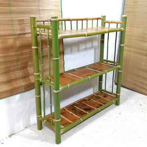 竹子书架书柜楠竹制品家具现代简约复古收纳储物置物多层竹制架子