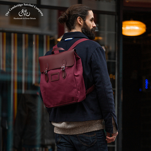 cambridge satchel英国剑桥包canvas backpack 帆布双肩背包纯色