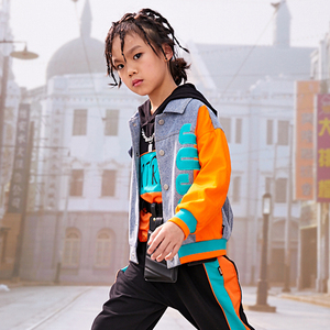 10321332jojo童装春秋季新款女童牛仔外套个性潮流时尚洋气中大童