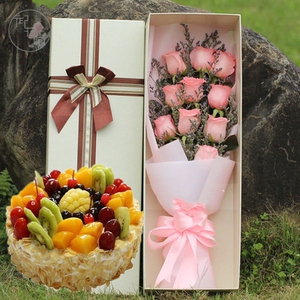 生日鲜花蛋糕组合同城速递南平市光泽县松溪县政和县花店配送上门