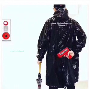 supreme cdg 17ss fishtail parka 鱼尾 风衣/雨衣