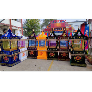 丧事抬骨灰盒轿子白事天堂轿钢架灵棚灵堂天堂轿殡葬祭祀用品花轿