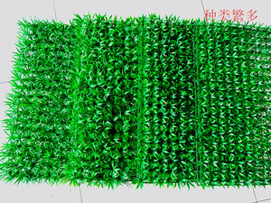 仿真草坪！植物墙塑料人造草皮外墙房顶装饰带花草坪幼儿园假花