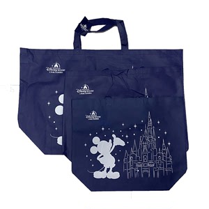 上海迪士尼米奇烟花主题城堡无纺布购物袋环保袋礼品袋纸袋礼物袋