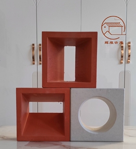 红色空心砖 艺术多孔砖 网红镂空砖隔断装饰花园露台吧台水泥砌块