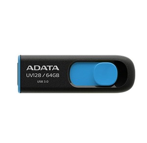 ADATA威刚UV128  U盘 64GB伸缩式推拉U盘高速3.0商务礼品盘电脑办