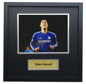 阿扎尔 切尔西  亲笔签名复刻照片相框背景墙客厅卧室酒吧海报装