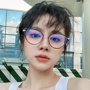 眼镜框女猫眼形