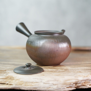 日本 常滑烧 水野阳景 马未都九宫壶匠人 窑变火烧纹 纯手工紫砂