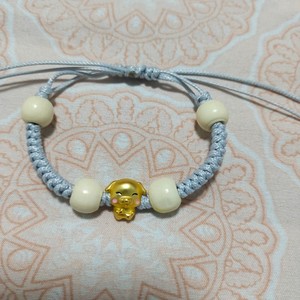新品2022年沙金十二生肖皮绳编织手链活结经典大方情侣款男女流行