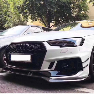 17-20款新款奥迪a4/s4升级rs4款大包围前杠abt款碳纤维前唇前铲