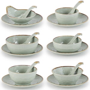 复古密胺火锅店摆台餐具四件套商用日式调料蘸料碗餐厅米饭碗小碗