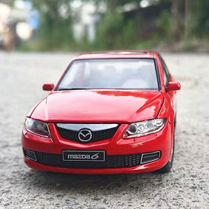 2008款马自达6转向避震六开门合金汽车模型收藏摆设男孩玩具车