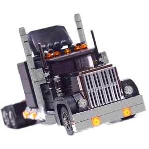 MOC-65389积木汽车重型燃油卡车适用乐高益智拼装模型儿童玩具男