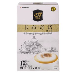 越南进口 中原G7摩卡卡布奇诺速溶咖啡216g/盒即溶咖啡粉饮品饮料