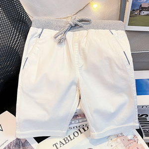 DEWIN外贸童装男童裤子白色中裤儿童五分裤夏季新款休闲裤男宝宝